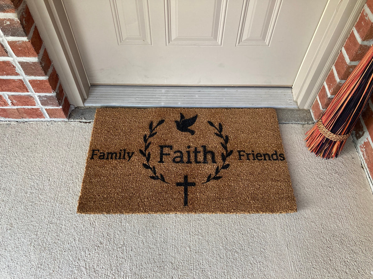 Fall Welcome Door Mat  Amazing Faith Designs